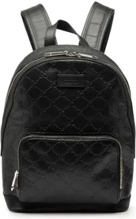 Gucci Pre-owned Backpacks, female, Black, Size: ONE SIZE Pre-owned Vintage Leather Backpack