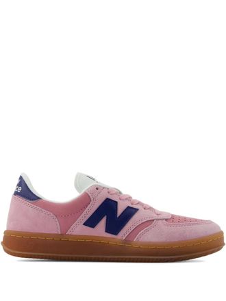 New Balance T500 trainers - men - Pig Suede/Nubuck Leather/Fabric/Rubber - 7.5 - Pink