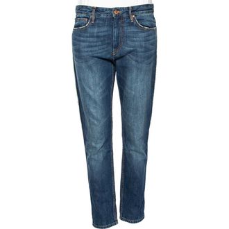 Isabel Marant &eacute;toile Blue Denim Distressed Trim Detailed Jeans