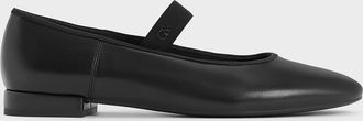 Charles & Keith Leather Mary Jane Flats