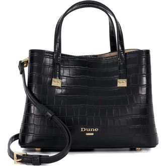 Dune London Dinky Dorrio Mini Tote Bag in Black at Nordstrom Rack