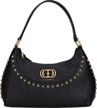 La Carrie Frivolous Medium Leren Tas - Dames - Schoudertassen - Zwart - ONE Size - Leer - Tassen