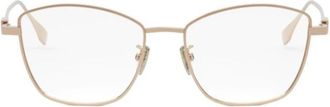 Fendi Glasses, unisex, Yellow, Size: 54 MM Fe50108F