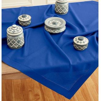 Solino Home Linen Table Throw - Classic Hemstitch, 52 x 52 Inch, 52 x 52 Inch in Royal Blue at Nordstrom, Size Medium