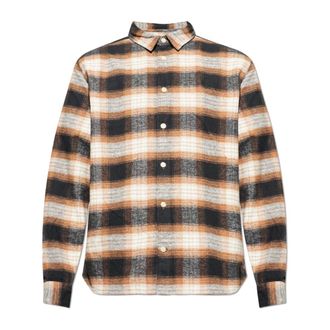 AllSaints Casual Shirts, male, Brown, Size: XS Mercy Checked Relaxed Fit Shirt
