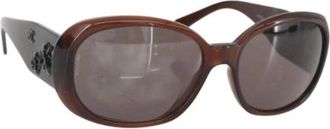 Chanel Pre-owned Accessories, female, Brown, Size: ONE SIZE Pre-owned Plastic Sunglasses