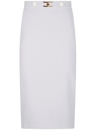 Elisabetta Franchi Pencil Logo Skirt