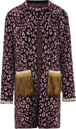 Faina Vest Dames zwart roze