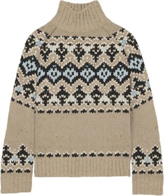 MC2 Saint Barth Myra Donegal Sweatshirt - Dames - Coltruien - Veelkleurig - L - Wol - Truien & Vesten