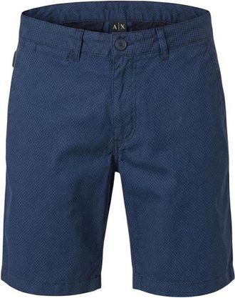 A|X Armani Exchange Cotton Blend Shorts - Blue