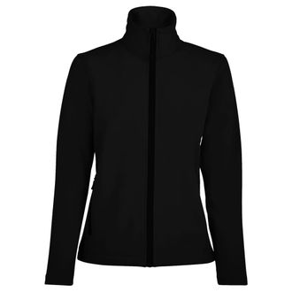 SOLS Dames/dames Race Full Zip Water Repellent Softshell Jacket (Zwart)