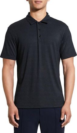 Theory Bron C.Anemone Polo in Black Multi - A0P at Nordstrom, Size Xx-Large