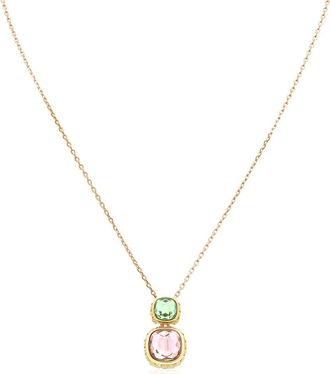 Swarovski Chroma Cushion Cut Pendant Necklace