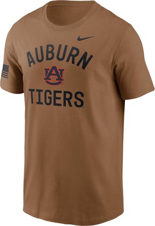 Nike Auburn Courtside Nike Mens Dri-FIT College T-Shirt in Brown | 02ET2EAAUN-WYJ
