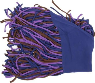 Bottega Veneta Accessoires, Dames, Blauw, ONE Size, Elegant Fringed Swimsuit Shawl