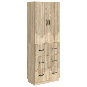 vidaXL Juego De Armarios 2 Uds. 66 X 34,5 X 87 Cm Madera De Ingenier&iacute;a Vidaxl