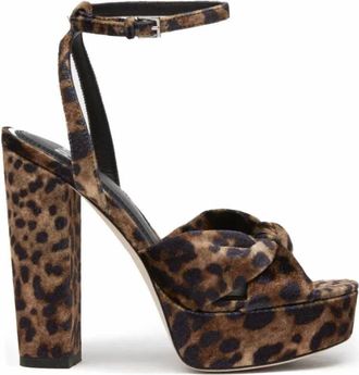 Paige Womens Carter Heels In Beige Leopard