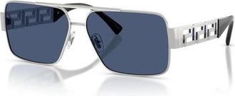 Versace Ve 2290 Zonnebril - Heren - Zonnebrillen - Grijs - 61 MM - Accessoires