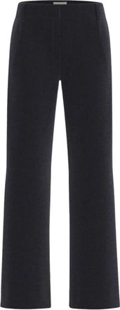Marella Emmbaldi Rechte Broek - Dames - Straight fit broeken - Blauw - XS - Polyester - Broeken