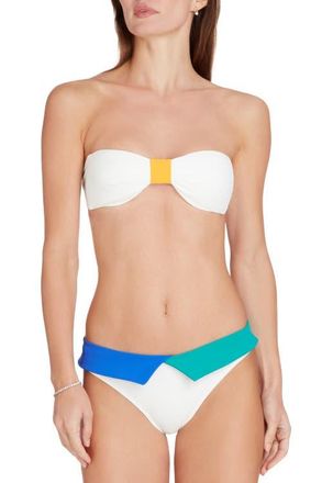 Valimare Capri colorblock Bikini Bottom in Off White at Nordstrom, Size Large It