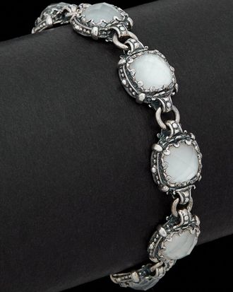 Konstantino Aura Silver 20.00 Ct. Tw. Gemstone Doublet Toggle Bracelet