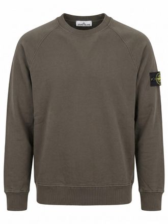 Stone Island Organic Cotton Fleece Sweatshirt