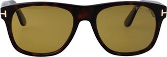 Tom Ford Stijlvolle herenzonnebril - Heren - Zonnebrillen - Zwart - 55 MM - Accessoires