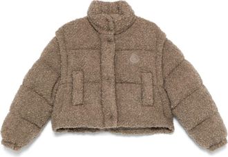 Moncler Cytinelle Puffer Jacket - Womens - Wool/Acrylic/Mohair/Feather