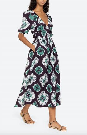 Sea New York Aveline Puff Sleeve Dress In Multi