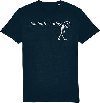 Generic No Golf Today Tee Fun Golfing Unisex Shirt Blue