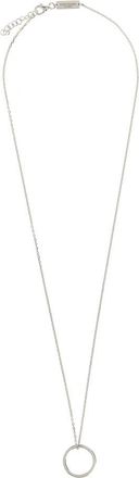 Maison Margiela Logo Ring Pendant Necklace - Heren - Kettingen - Grijs - ONE Size - Accessoires
