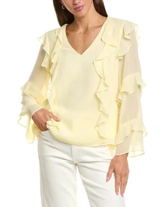 1.State 1.State Long Sleeve Ruffle Top