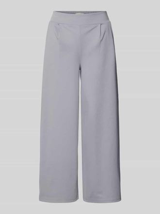 Ichi Wide Fit Stoffhose mit Viskose-Anteil Modell Kate in Hellgrau, Gr&ouml;&szlig;e XXL