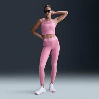 Nike Womens Nike Pro Sculpt High-Waisted 7/8 Leggings with Pockets in Pink | FV7388-699