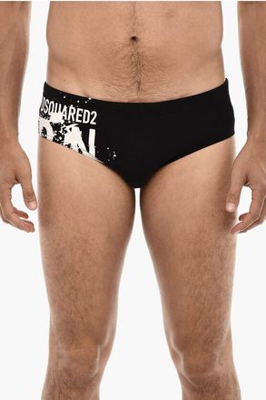 Dsquared2 Swim Briefs with Logo Print size 48