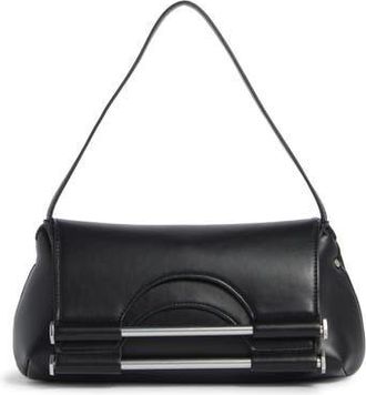 BCBGeneration Double Bar Foldover Shoulder Bag in Black at Nordstrom Rack