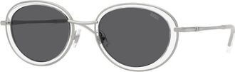 Diesel DL1018 100787 Mens Sunglasses Silver Size 51