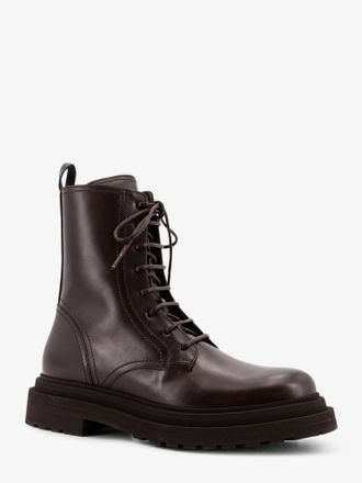 Brunello Cucinelli Womens Ankle Boots Leather Brown