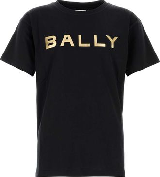 Bally Mens Black Cotton T-shirt - Size Medium