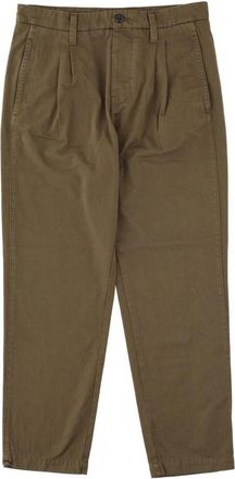 C.P. Company Geplooide Chino Broek - Heren - Chinos - Groen - 2XL - Katoen - Broeken