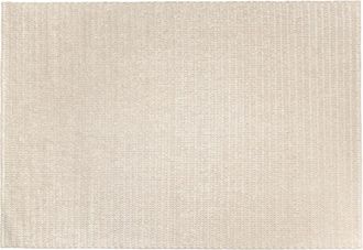 Macabane Alfombra rectangular de lana beige de 200x290 cm
