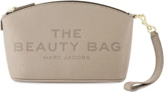 Marc Jacobs Womens Pebbled Leather Clutch Gray Cowhide