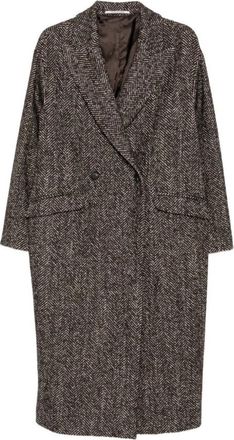 Tagliatore Linden Double-Breasted Jas - Dames - Mantel - Veelkleurig - XS - Wol - Jassen