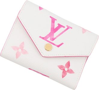 Louis Vuitton Almond Green Cream Pink Monogram Empreinte Wallet (Tri-Fold) (Pre-Owned)