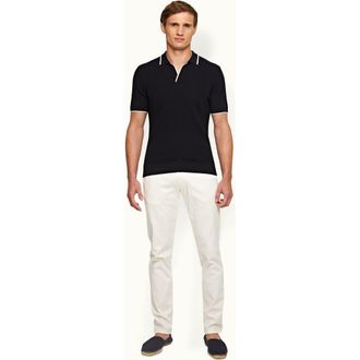 Orlebar Brown Fallon Stretch-Cotton Tailored Fit Stretch-Cotton Chinos in Sea Mist at Nordstrom, Size 30