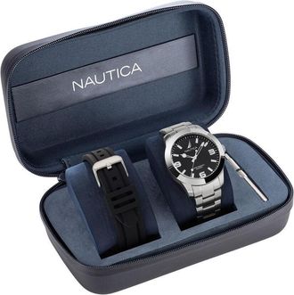 Nautica Pacific Beach Stainless Steel Mens Watch
