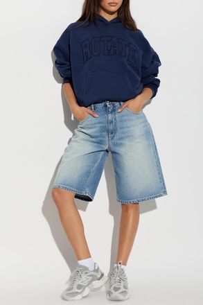 Rotate Hoodie, Womens, Navy Blue