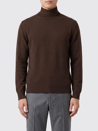 Paolo Pecora Dolcevita slim fit in pura lana vergine a maniche lunghe