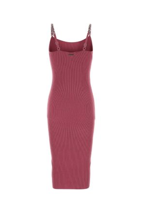 Michael Kors Womens Dark Pink Stretch Jersey Dress Rosewood Abiti