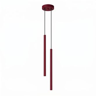 Sollux Lighting L&aacute;mpara colgantes borgo&ntilde;a acero alt. 118 cm